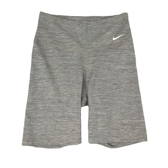 Nike Shorts Women XS Extra Small Grey Bike Dri Fit One Mid Rise Fitted Pull On - Picture 1 of 11